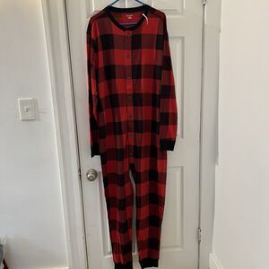 NEW Old Navy Men’s XL Buffalo Plaid 1-Piece Pajamas NWT – Match the Fam